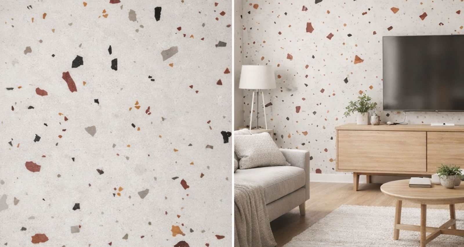 Vzorec SPC stenski paneli teraco pisani